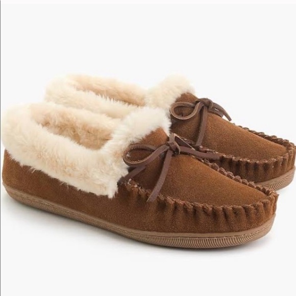 j crew moccasin slippers